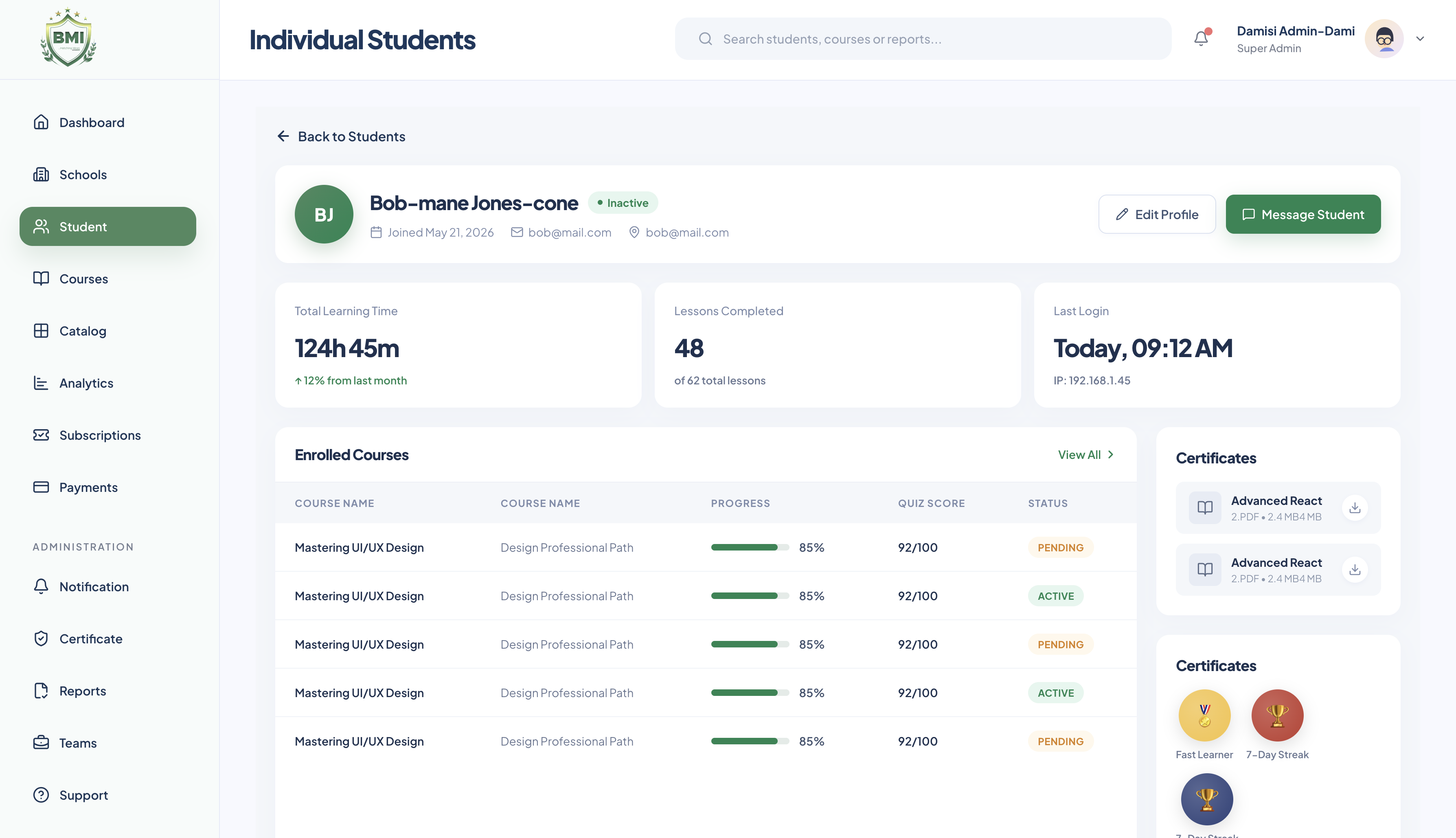 School Super Admin Platform